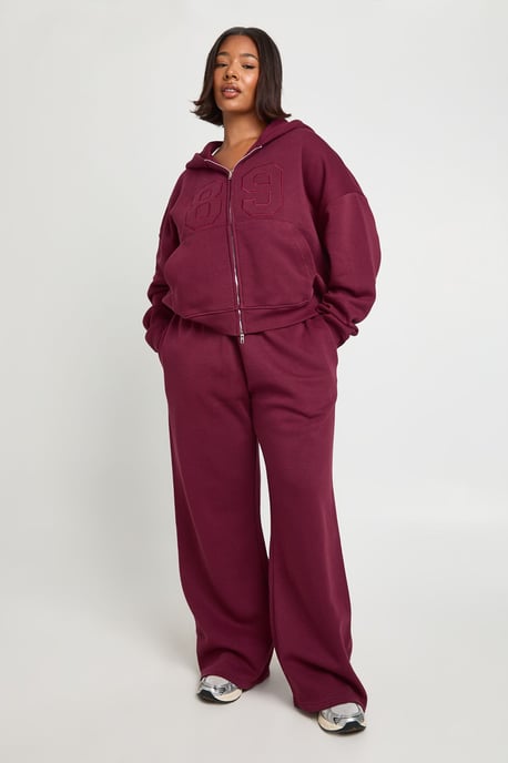 Plus Applique 89 Zip Through Hoodie Tracksuit - Image 3