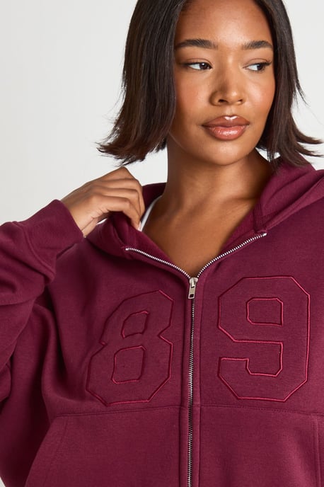Plus Applique 89 Zip Through Hoodie Tracksuit - Image 4