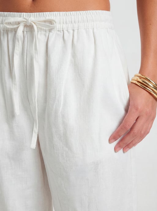 Linen Look Boxy Top & Balloon Leg Trouser Co-ord - Image 4