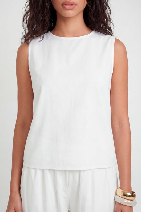 Linen Look Boxy Top & Balloon Leg Trouser Co-ord - Image 6