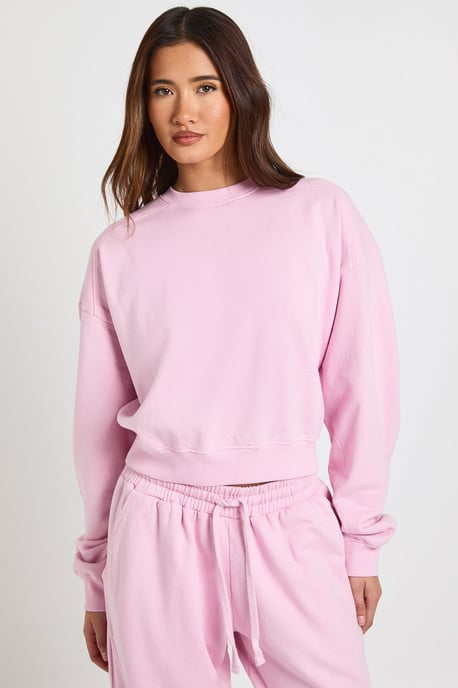 Washed Ribbed Detail Straight Leg Tracksuit - Image 3