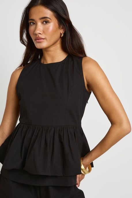 High Neck Peplum Top and Trouser Co-ord - Image 4