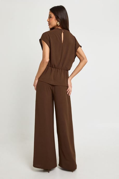 Woven Drape Blouse & Trouser Co-Ord - Image 2