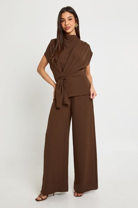 Woven Drape Blouse & Trouser Co-Ord - Image 3