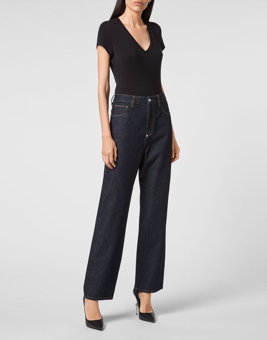 Denim Broek Losjes Iconic Plein - Image 4