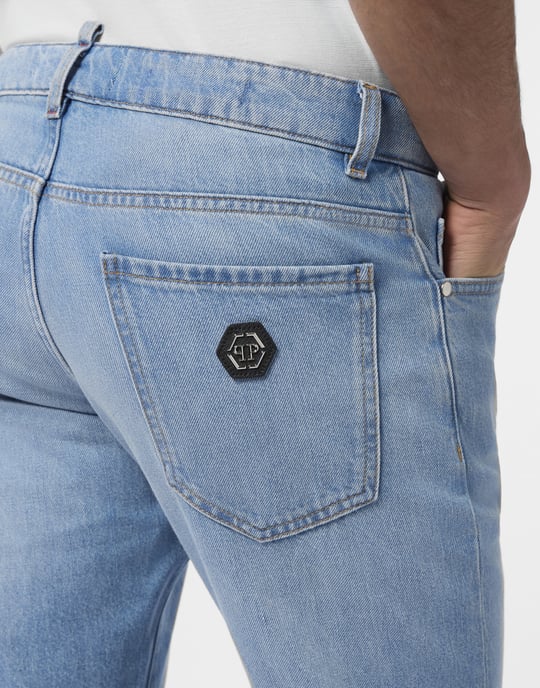 Basic Straight Cut Jeans Basic - Image 3