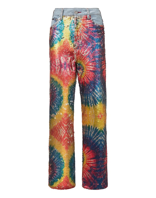 Denim Broek Losjes Tie Dye - Image 1