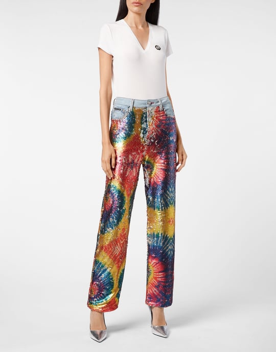 Denim Broek Losjes Tie Dye - Image 4