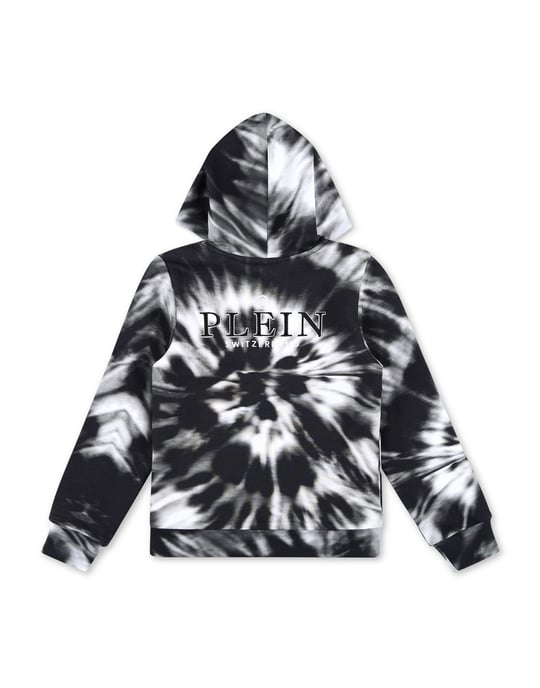 Hoodie med tie dye-mönster - Image 2