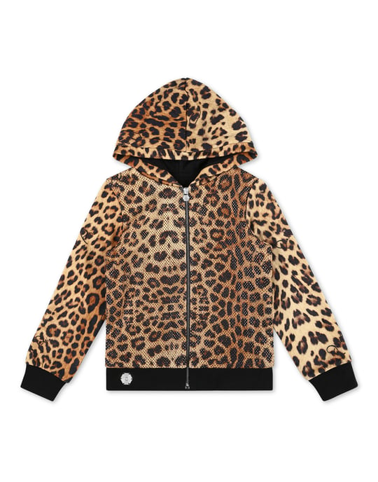 Hoodie Sweatjacket Leopard - Image 1