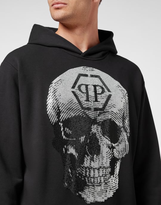 Hooded Sweatshirt Skull - Image 5