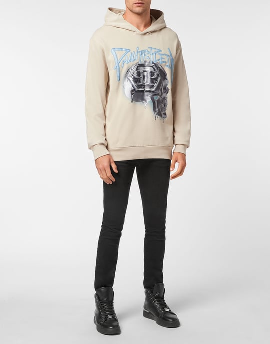 Sweatshirt Med Huva Skull - Image 4