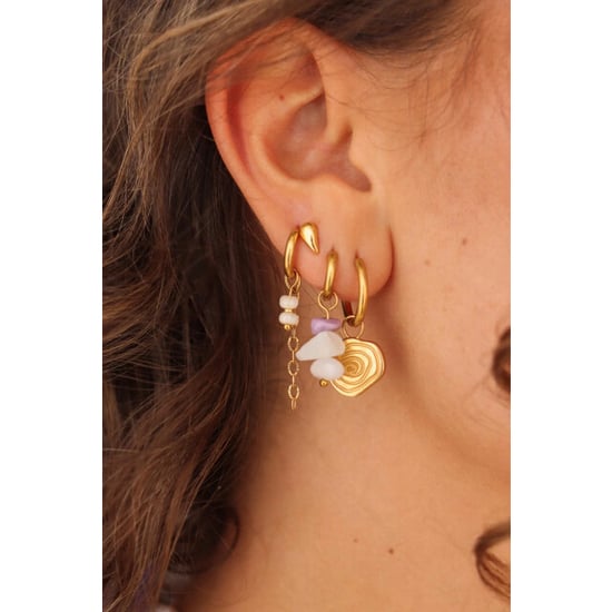 Label Kiki Triple purple rock hoop - Image 3