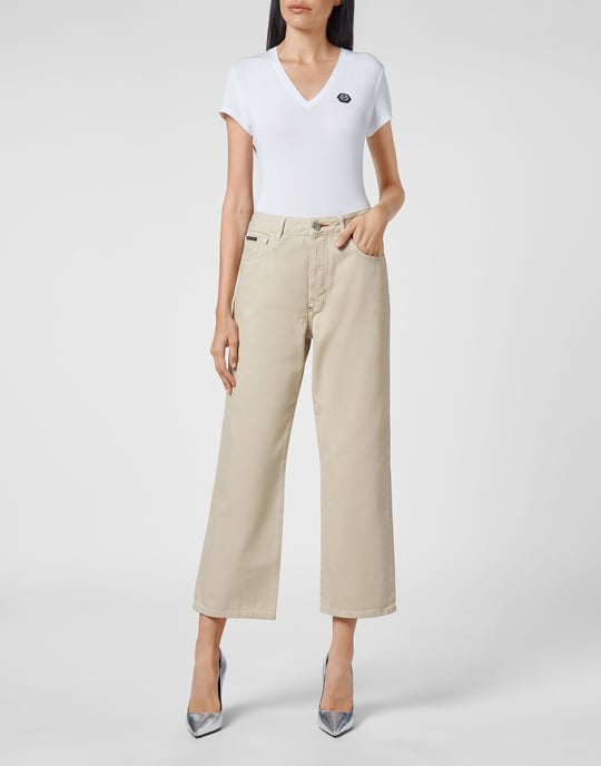 Denim Broek Losjes Iconic Plein - Image 3
