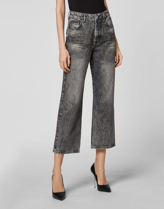 Denim Trousers Loose Fit Iconic Plein - Image 2