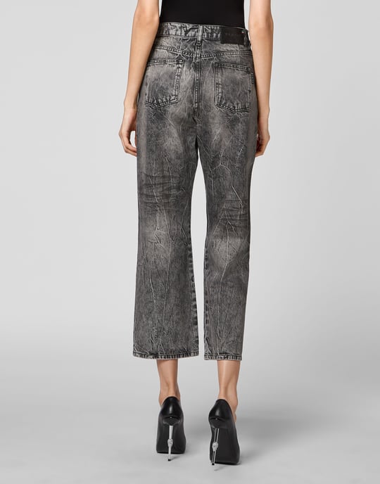 Denim Trousers Loose Fit Iconic Plein - Image 5