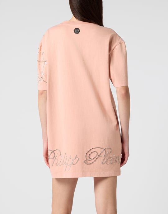 T-Shirt Dress Spiderweb Strass - Image 4