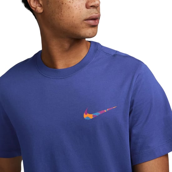 NIKE Mens T Shirts Club Swoosh HDY Print Short Sleeve Summer White Sportswear - Image 3