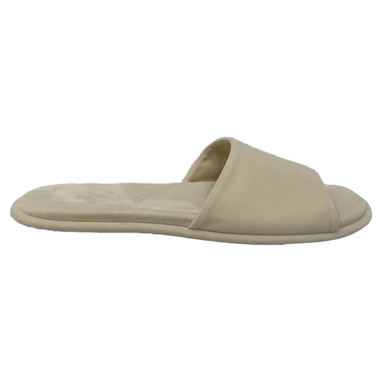 The Row Canal Slippers in Ivory Velvet - Image 1