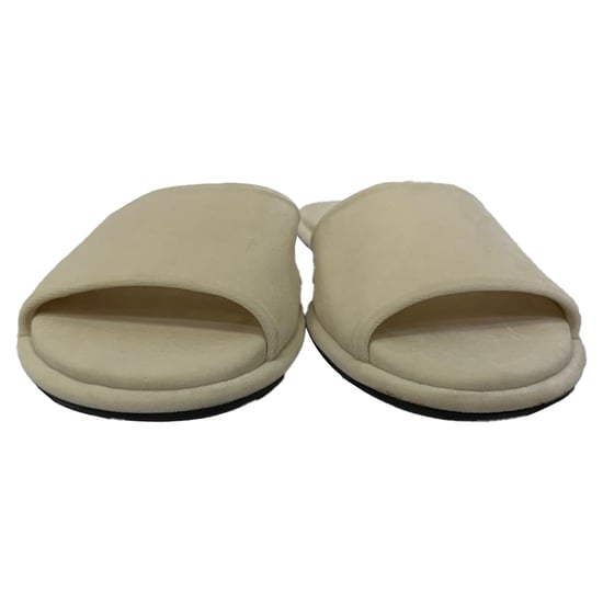 The Row Canal Slippers in Ivory Velvet - Image 2