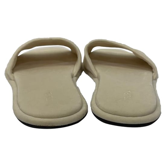 The Row Canal Slippers in Ivory Velvet - Image 3