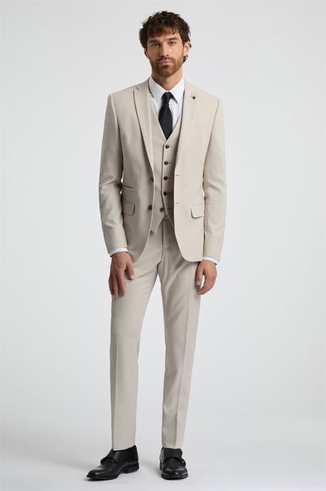 Single Breasted Two Button Slim Fit Suit Jacket - Image 2
