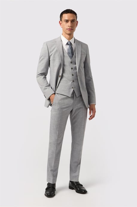 Single Breasted Two Button Slim Fit Suit Jacket - Image 2