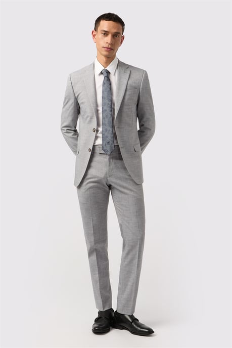Single Breasted Two Button Slim Fit Suit Jacket - Image 4