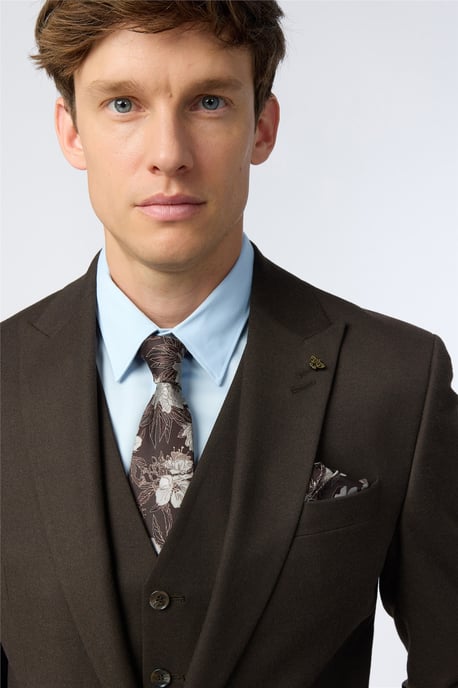 Single Breasted One Button Slim Fit Suit Jacket - Image 4