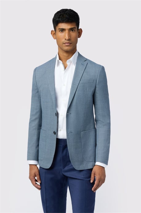 Single Breasted Two Button Slim Fit Suit Jacket - Image 1