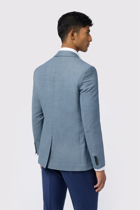 Single Breasted Two Button Slim Fit Suit Jacket - Image 5