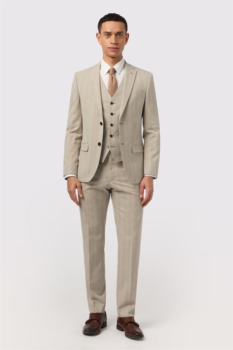 Single Breasted Two Button Slim Fit Suit Jacket - Image 2