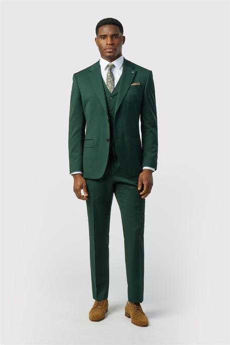 Single Breasted Two Button Tailored Suit Jacket - Image 2