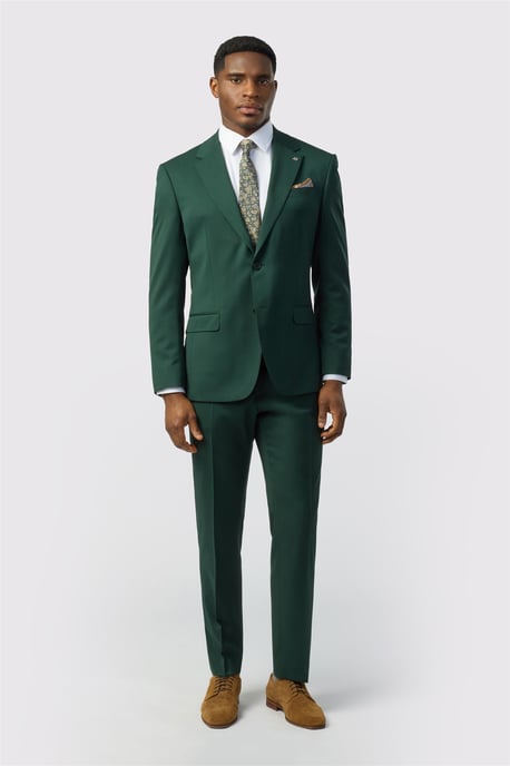 Single Breasted Two Button Tailored Suit Jacket - Image 3