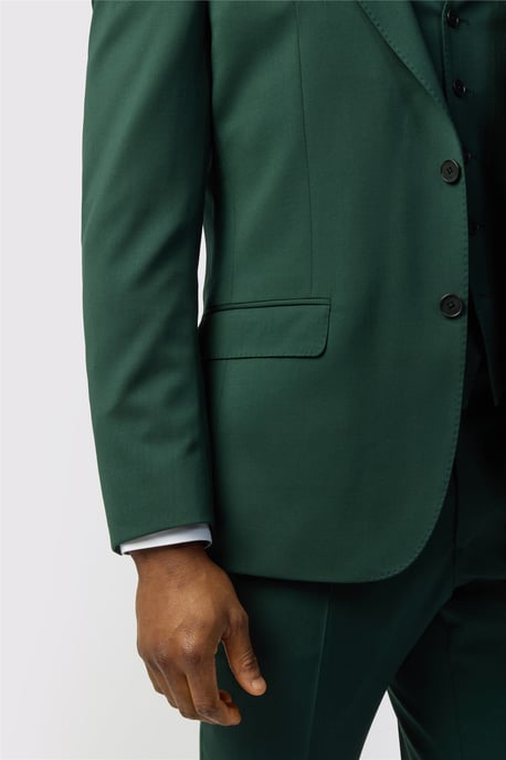 Single Breasted Two Button Tailored Suit Jacket - Image 5