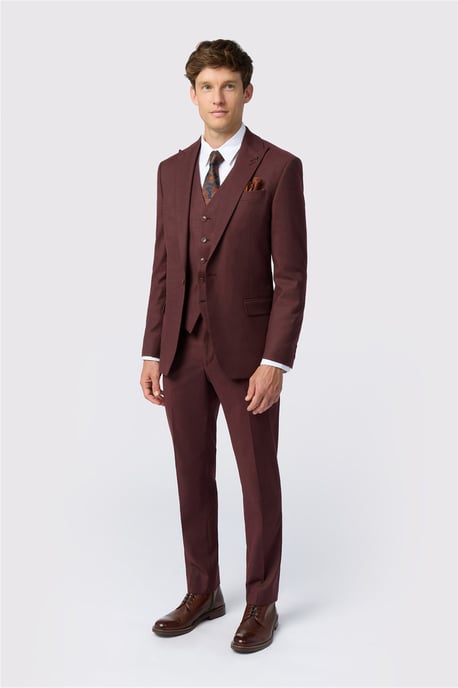 Single Breasted One Button Slim Fit Suit Jacket - Image 2