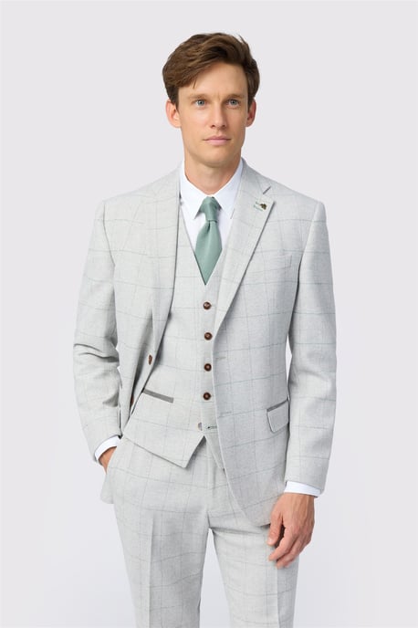 Single Breasted Two Button Tailored Suit Jacket - Image 1
