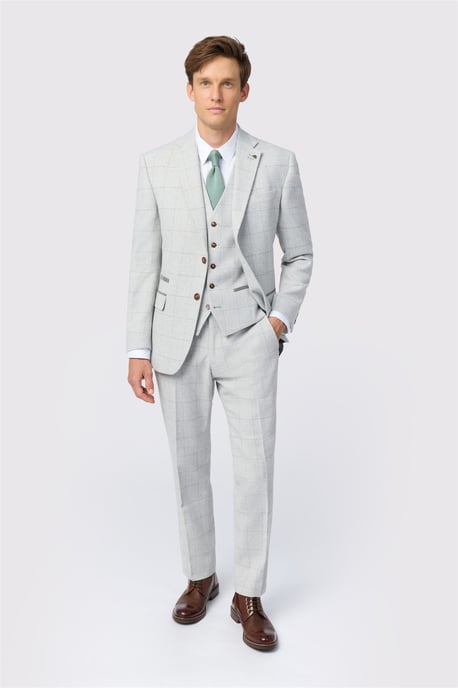 Single Breasted Two Button Tailored Suit Jacket - Image 2
