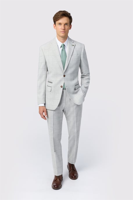 Single Breasted Two Button Tailored Suit Jacket - Image 3