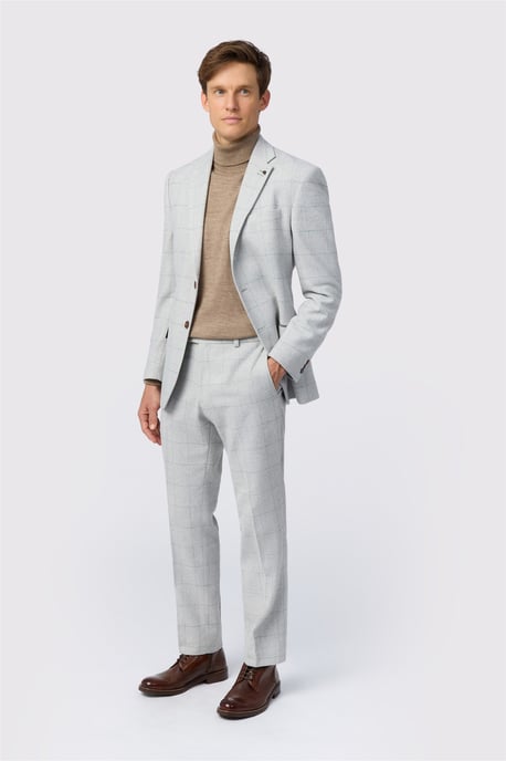 Single Breasted Two Button Tailored Suit Jacket - Image 4