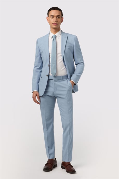 Single Breasted One Button Slim Fit Suit Jacket - Image 4