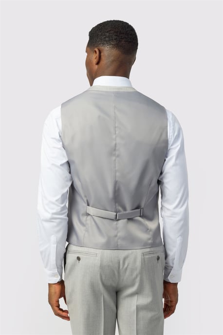 Single Breasted Five Button V-neck Tailored Suit Waistcoat - Image 2