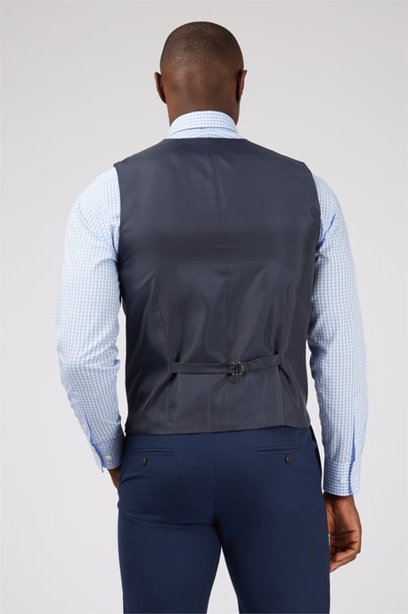 Single Breasted Five Button Slim Fit Suit Waistcoat - Image 2