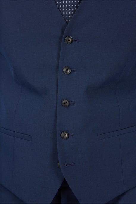 Single Breasted Five Button Slim Fit Suit Waistcoat - Image 3