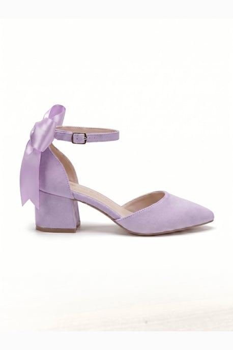 Arielle Bow Ankle Strap Block Heel Pump - Image 2