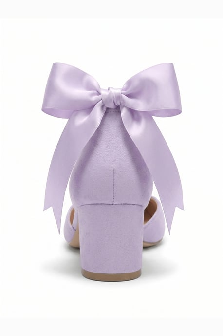 Arielle Bow Ankle Strap Block Heel Pump - Image 3