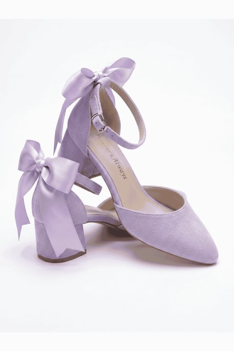 Arielle Bow Ankle Strap Block Heel Pump - Image 4