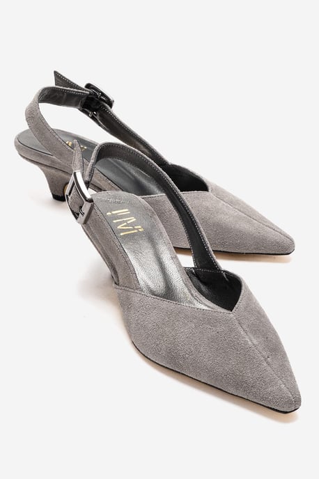 Dioris Leren Slingback Kitten Hak Pump - Image 1