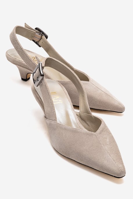 Dioris Leather Slingback Kitten Heel Pump - Image 1
