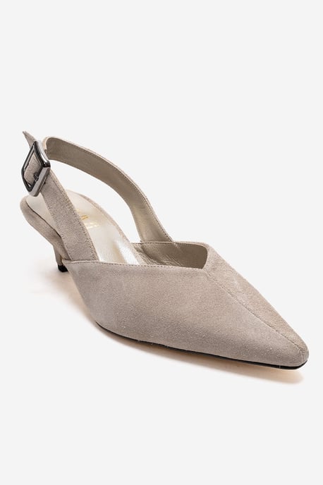 Dioris Leather Slingback Kitten Heel Pump - Image 3